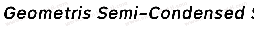 Geometris Semi-Condensed Semi Bold字体转换